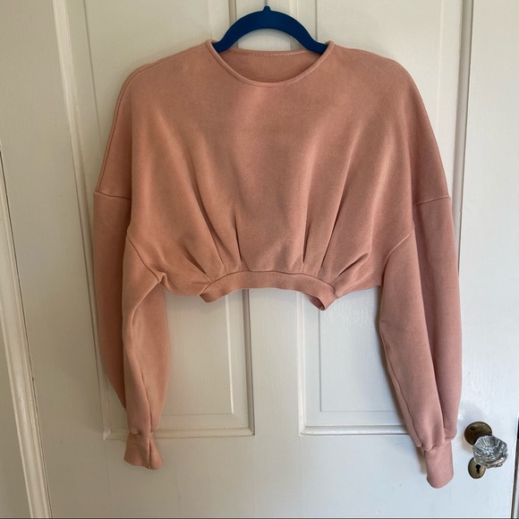 NWOT Haight. Ribbed Pleated Top - Picture 5 of 9